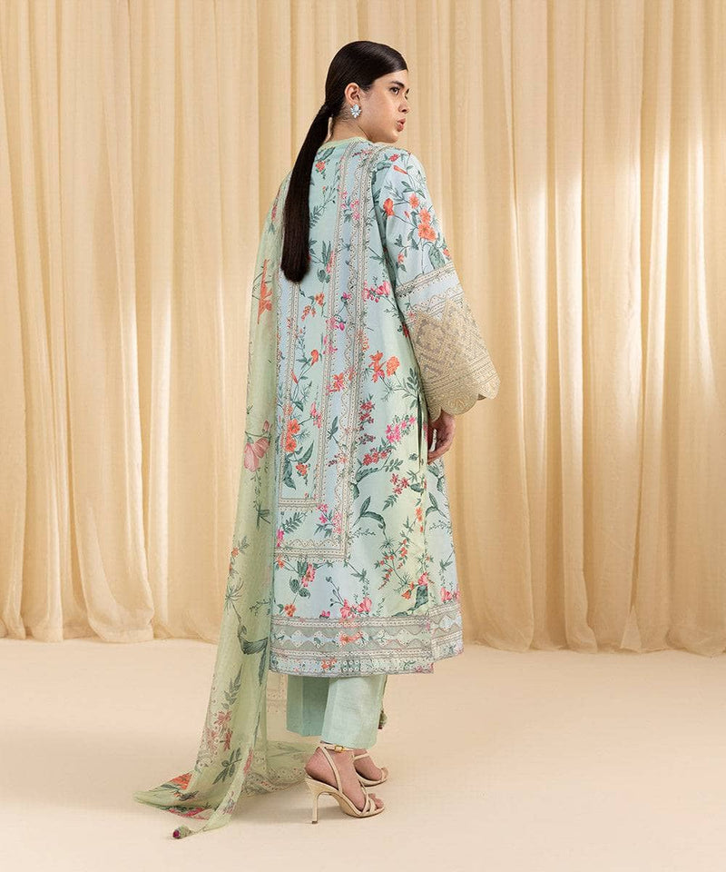 Sapphire Festive Formals/Embroidered Silk Suit