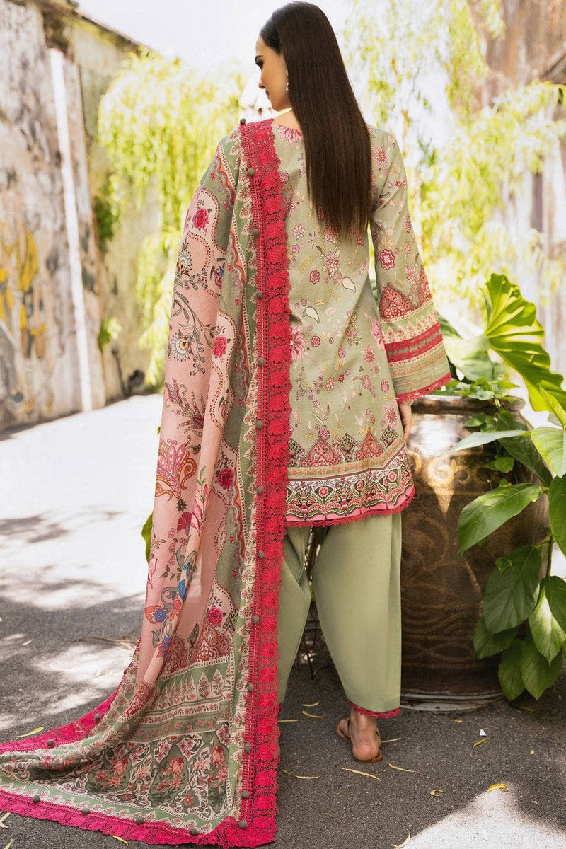 3M Digital Printed Lawn Shirt 2.5M Digital Printed Lawn Dupatta 2.5M Dyed Cotton Trouser Please read the item description carefully before ordering, as only the items mentioned are included. Accessories shown in model photos, like laces and buttons, are for styling and stitching ideas only; not included. The final item's color/texture may differ from the picture.