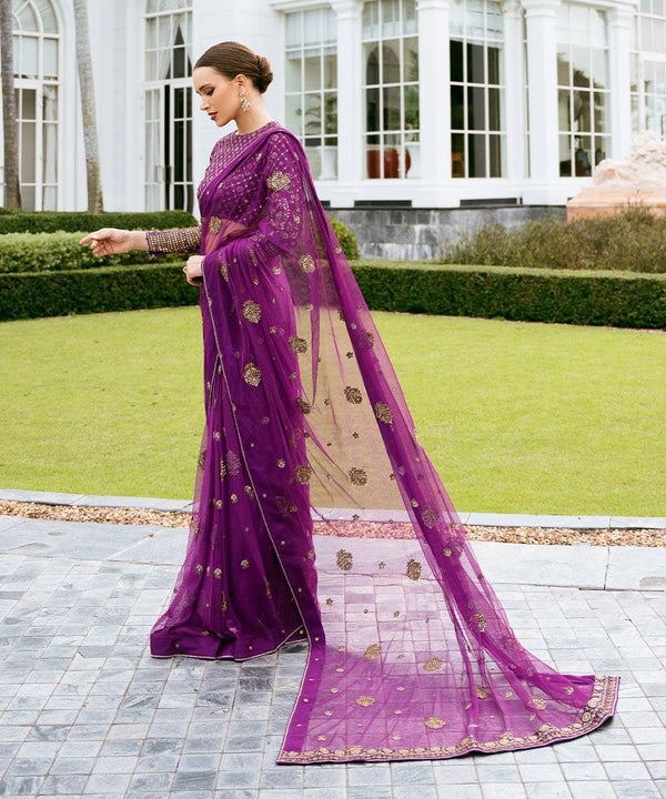 Sapphire Festive Formals/Embroidered Net Saree