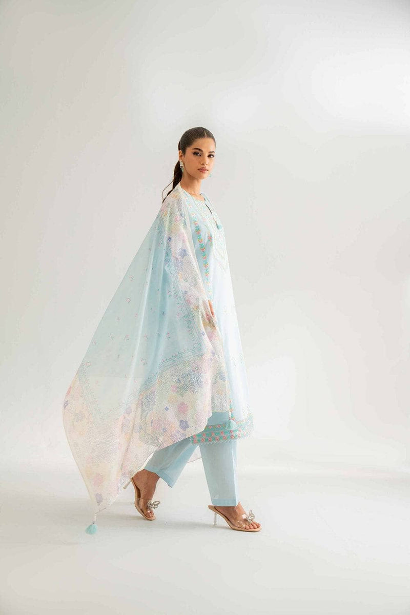 Nishat 3 Piece -Digital Printed Embroidered Suit - 42501586