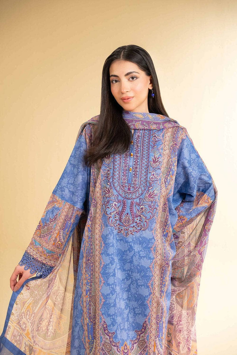 Nishat 3 Piece -Digital Printed Embroidered Suit - 42501643