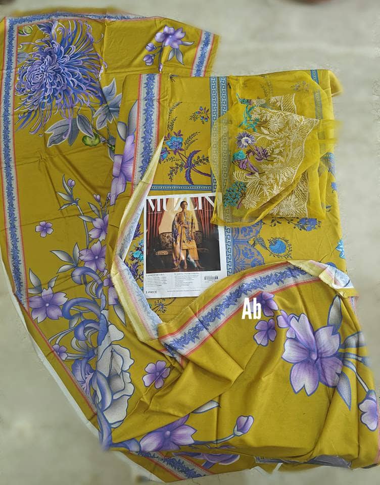 Open Pic/Sana Safinaz Muzlin Fall Edit 24/25B/Linen Dupatta