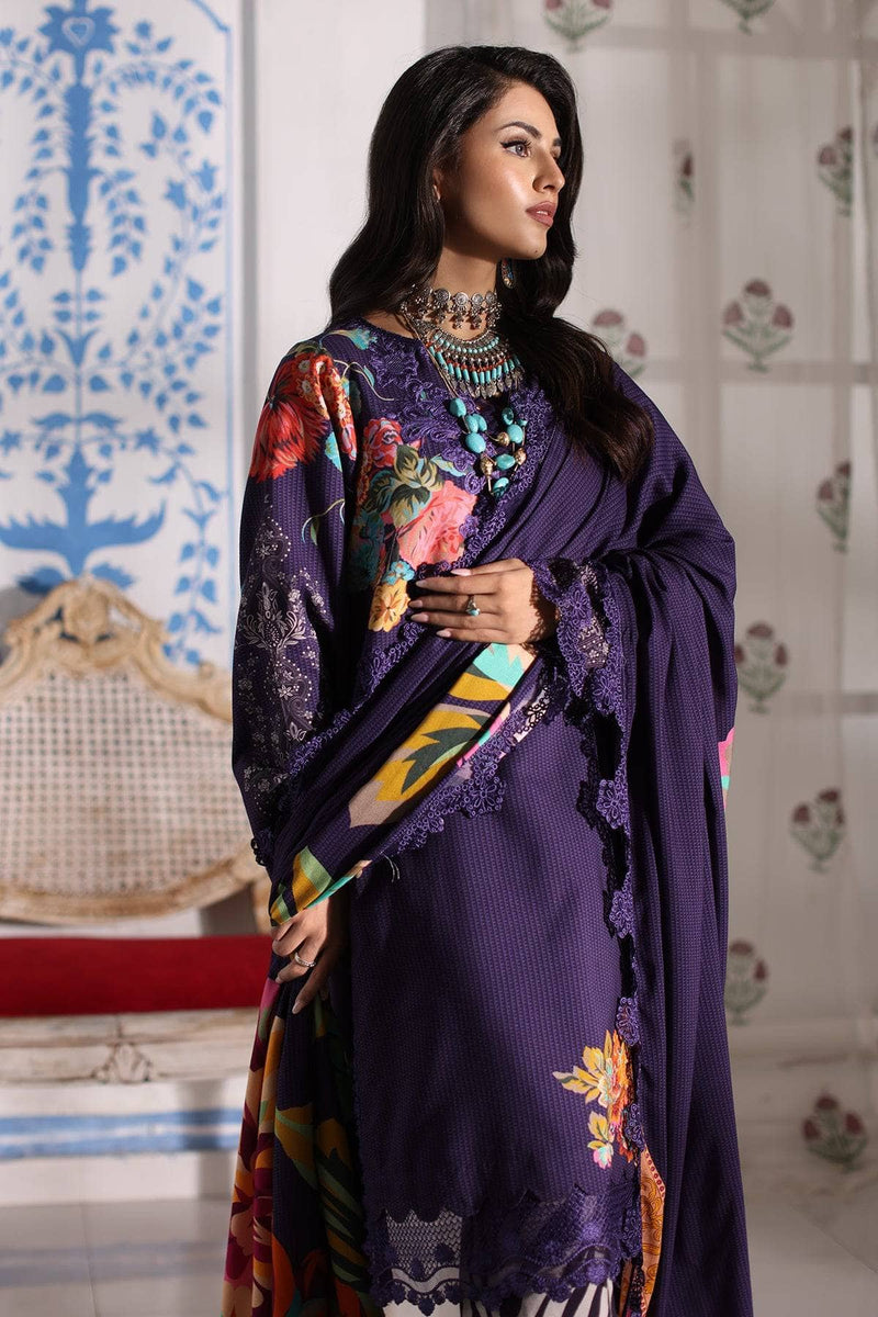 Restocked/Charizma Virsa/Embroidered Linen Shawl Collection