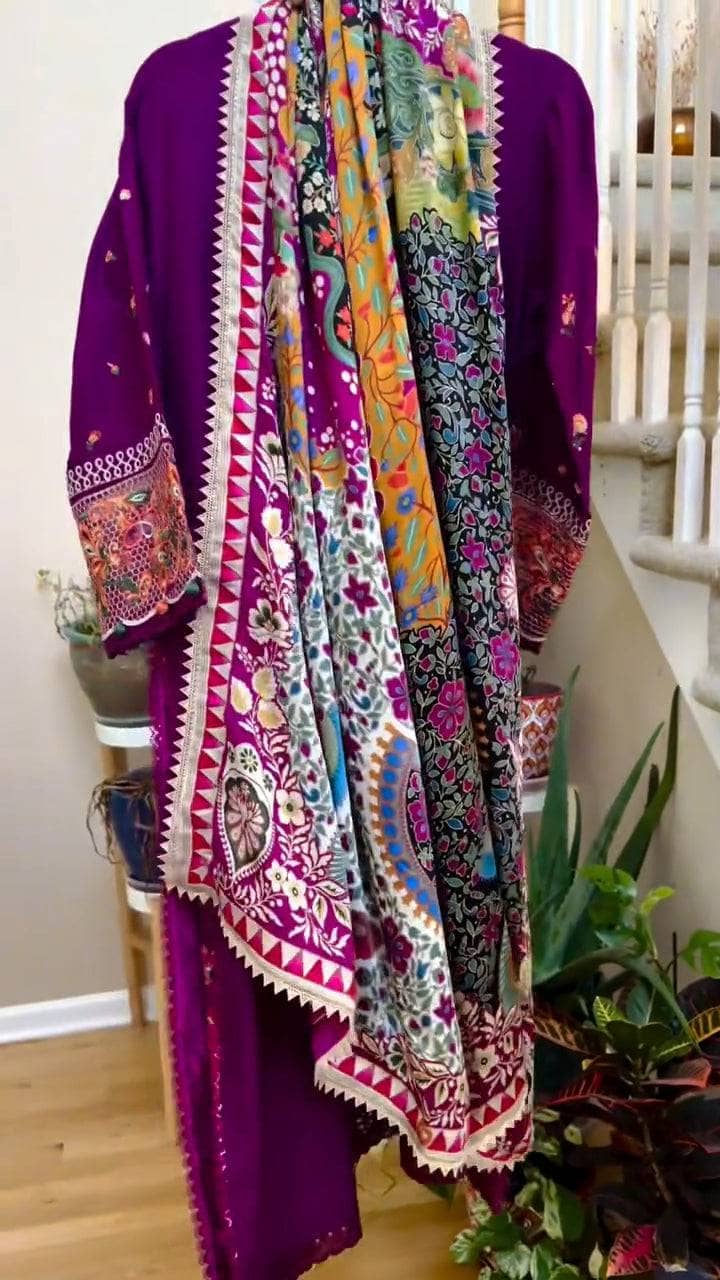 Stitched Look/Elan Lawn/AALIA (Elan B)/Size - S M L XL