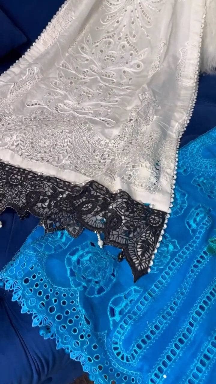 Stitched Look of Unstitched Maria B Luxury Lawn 25/5A/Size - XL L M S