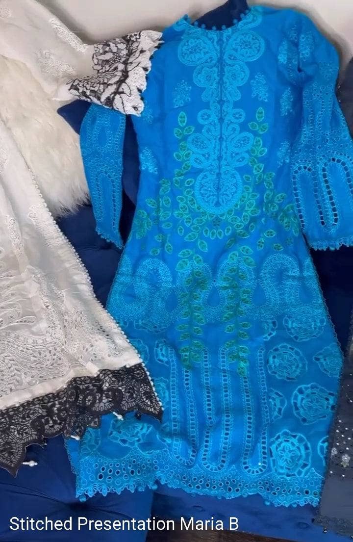 Stitched Look of Unstitched Maria B Luxury Lawn 25/5A/Size - XL L M S