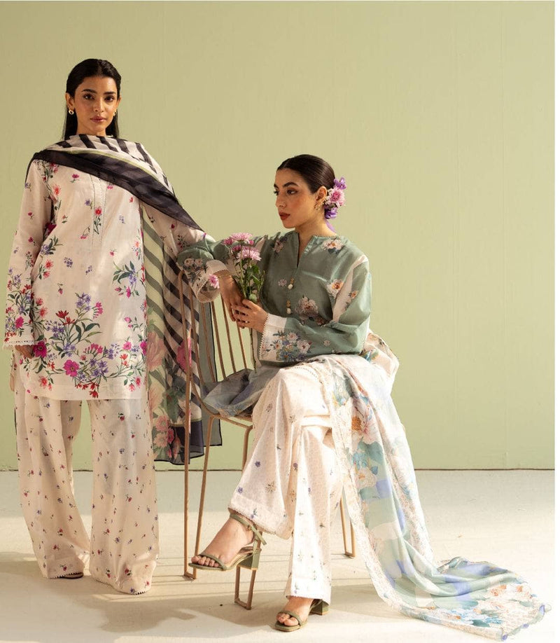 Restocked/Zara Shahjahan Coco Prints 25/Sofia-2A/Silk Dupatta