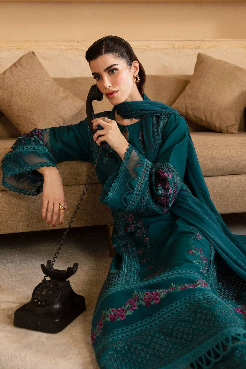 Azure Festive Luxe Cambric Teal Treasure