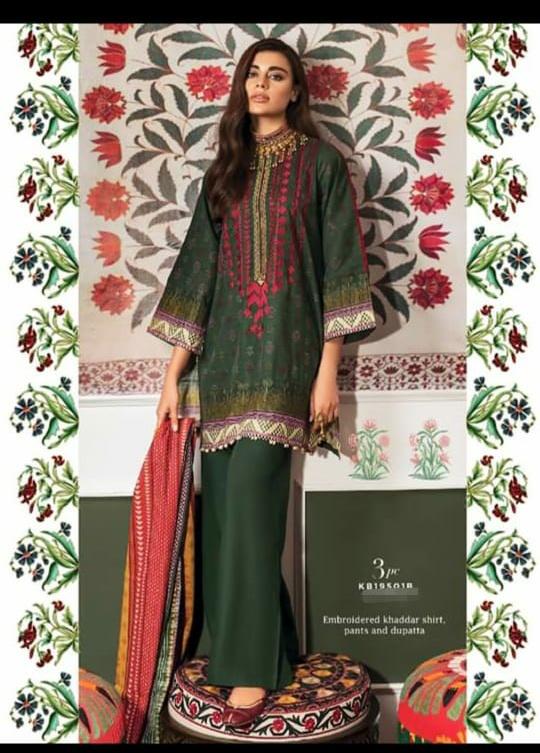 Khaadi Winter Vibe Collection/KB19501B/3Pc