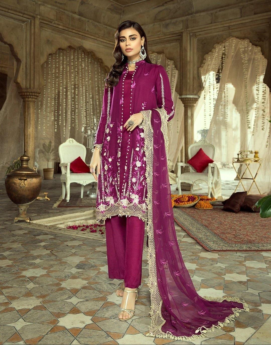 Gul E Azal Premium Formals Azlic Rouge AWWALBOUTIQUE