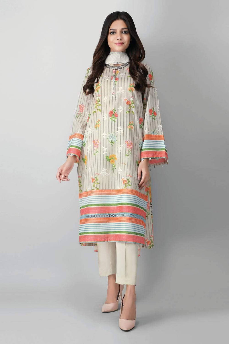 Restocked/Khaadi Lawn/Kameez Dupatta Bottom/A21236